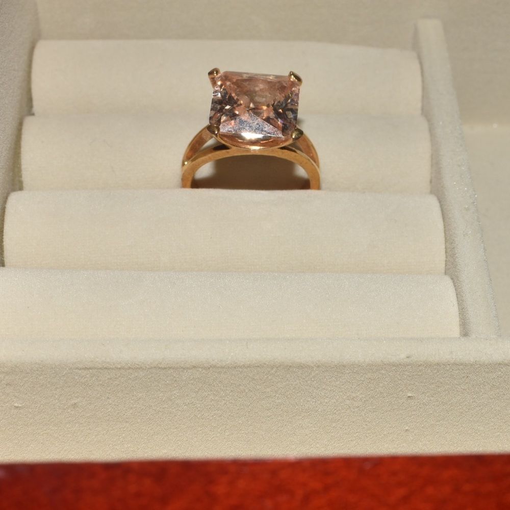 Gold statement ring